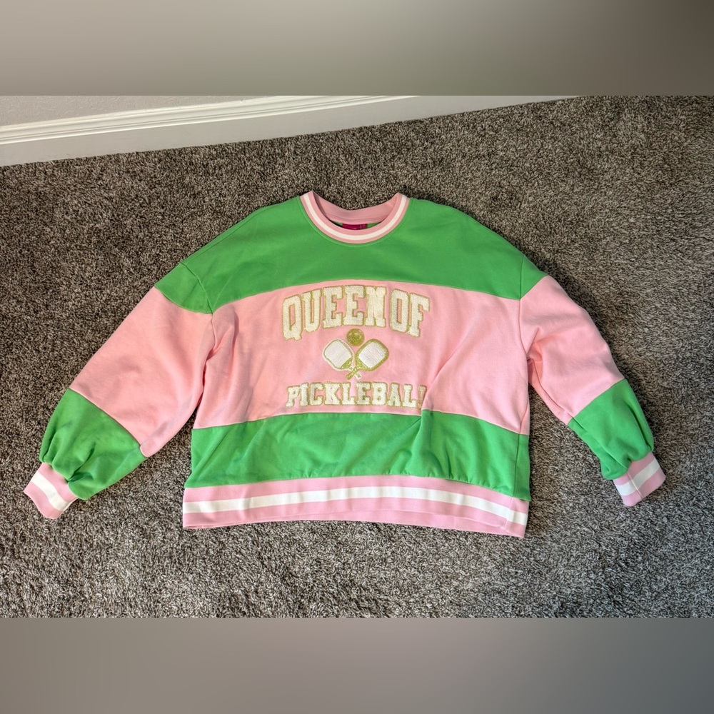 QUEEN OF SPARKLES pickleball sweatshirt